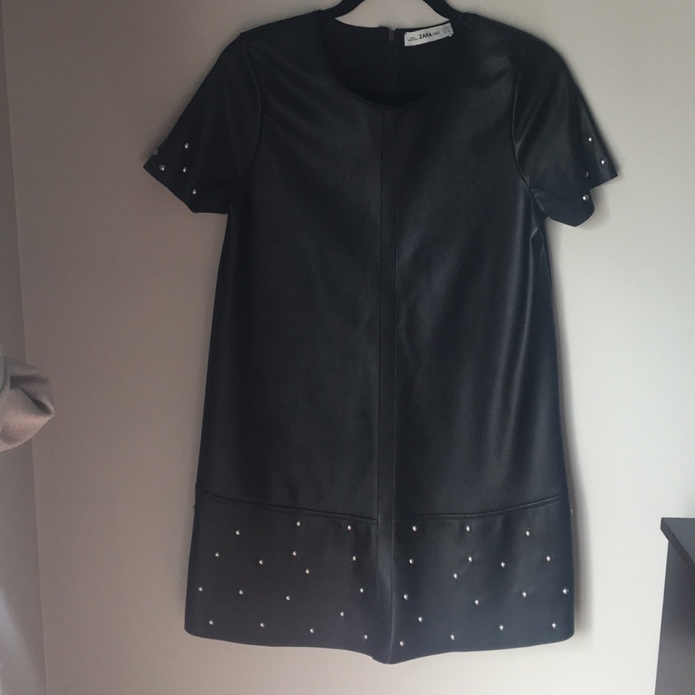 Zara Faux Leather Mini Dress 💗